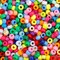 Pony Beads 1100 Pcs,Beads for Jewelry Bracelets Making,Bracelet Bead,Plastic Hair Beads for Braids for Girls for Craft,Gifts for Girls (Multicolored)
